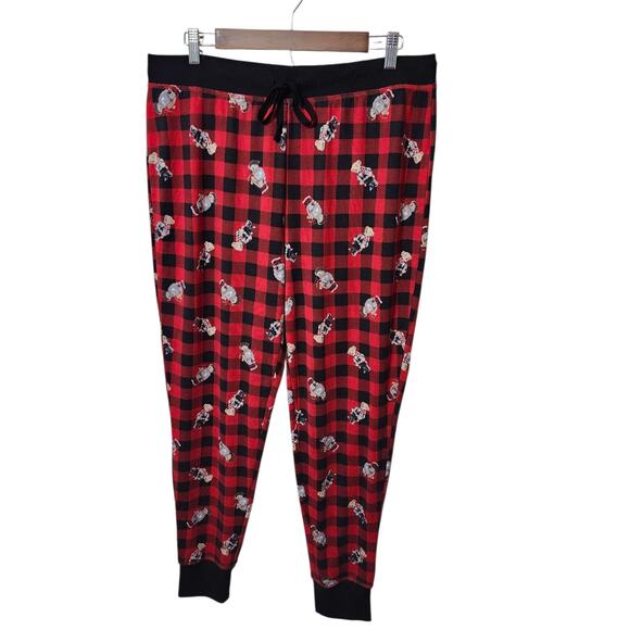 Classic Polo Ralph Lauren Polo Bear Red All Over Pajama Night Sleep Pants XL - Picture 3 of 8